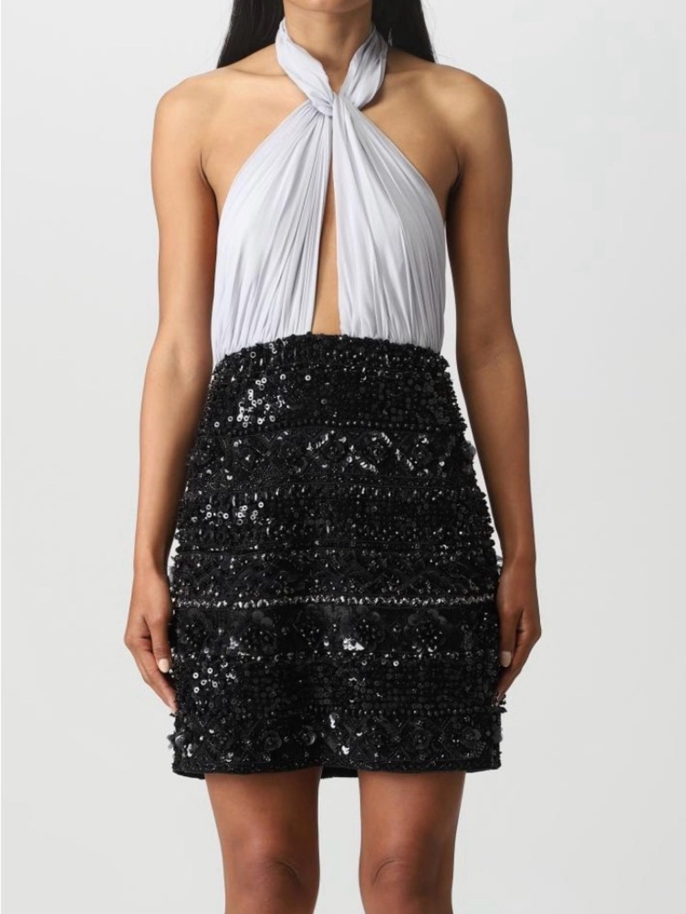 Des Phemmes Heavily Beaded/Embellished Mini Dress Size FR38